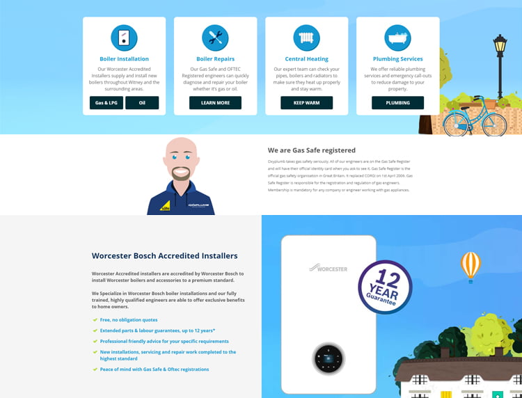 Bespoke Heating Engineer Websites
