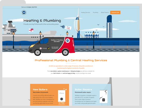 Portsmouth Heating Engineer Website