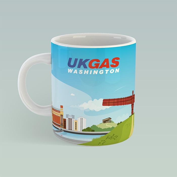 Bespoke branded mug design