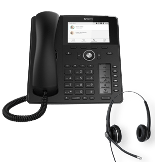 Snom D785 internet phone with AD100D headset