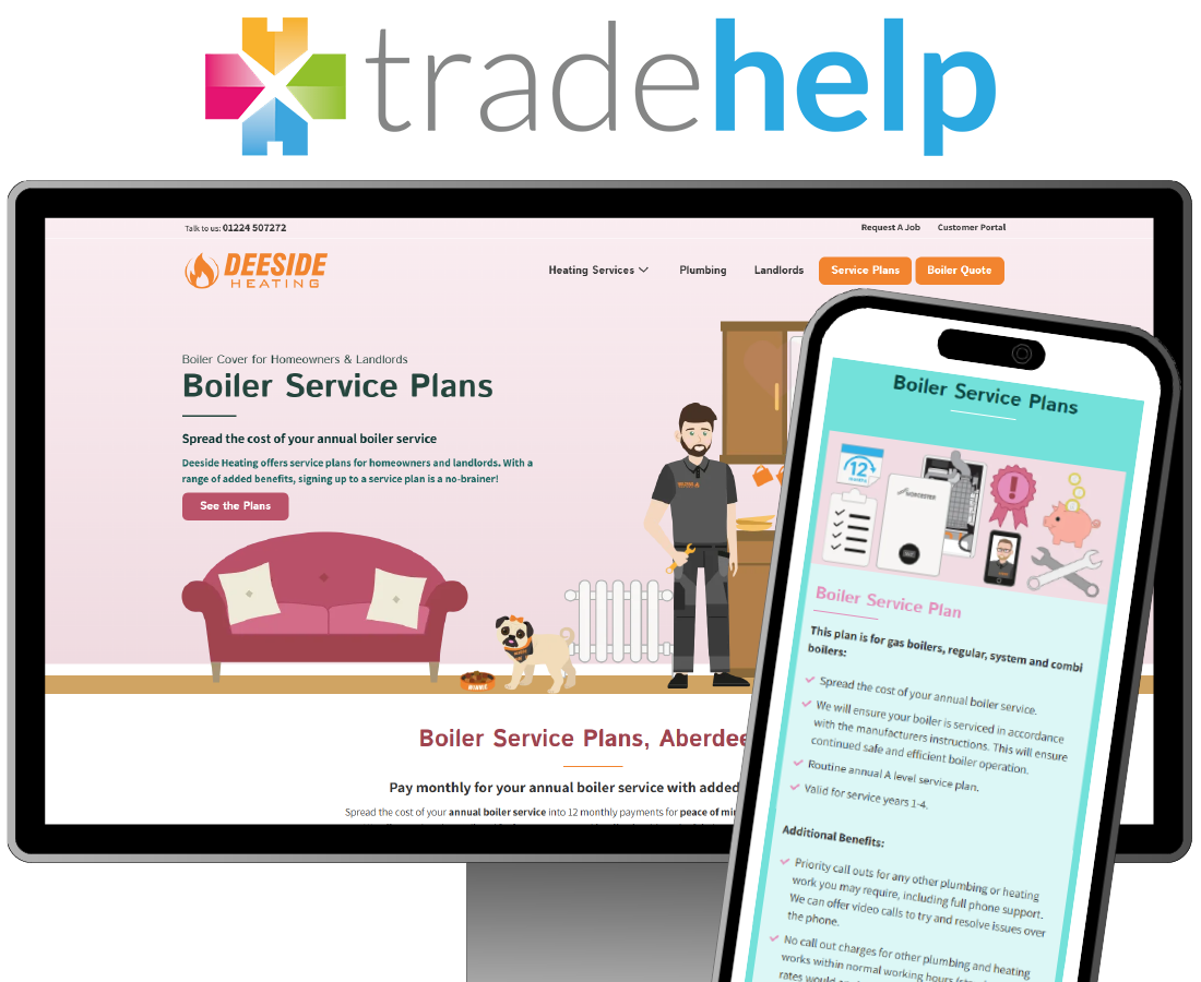 Deeside Tradehelp care plans section