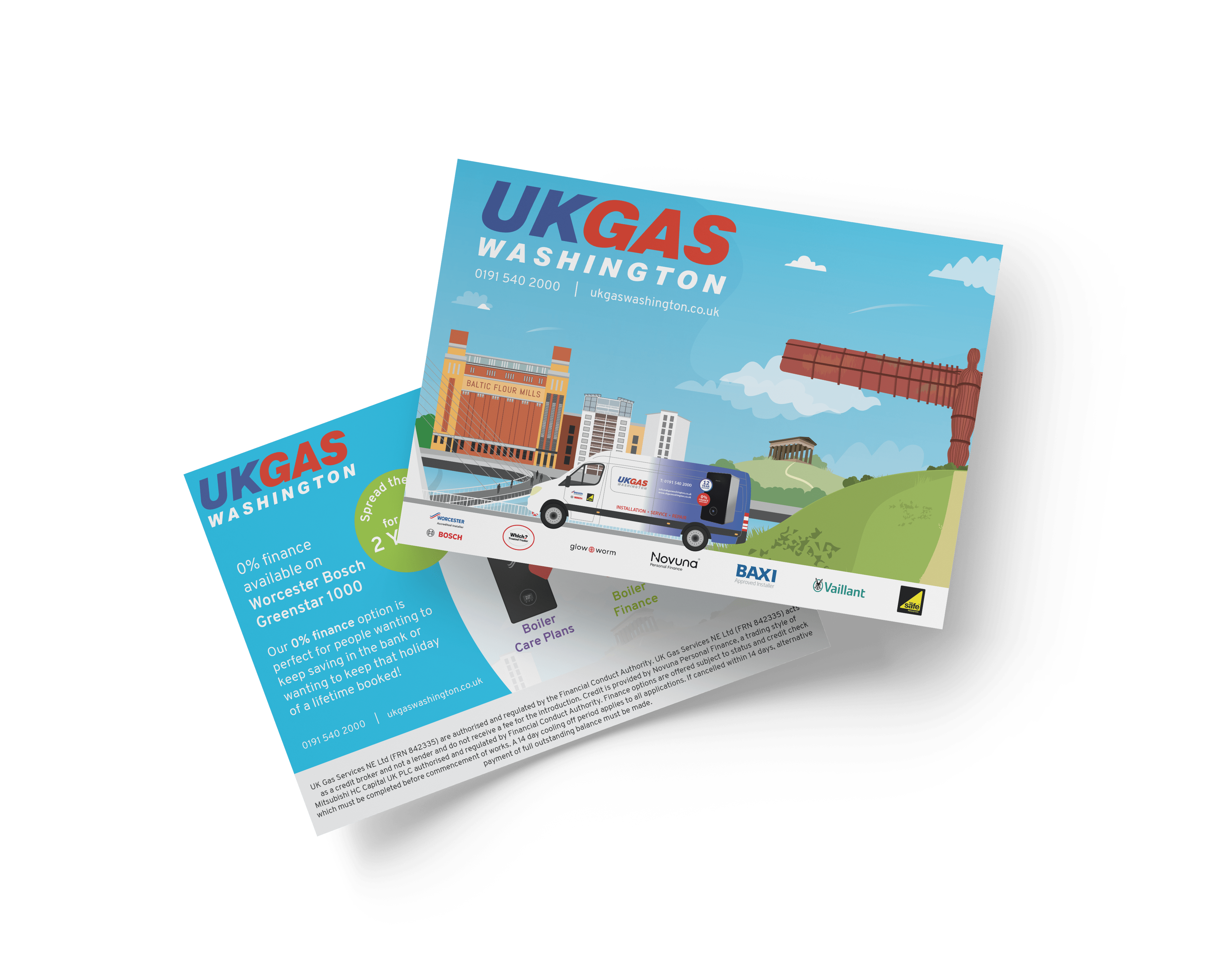 UK Gas WigWag Post Card Design Experts Nottingham