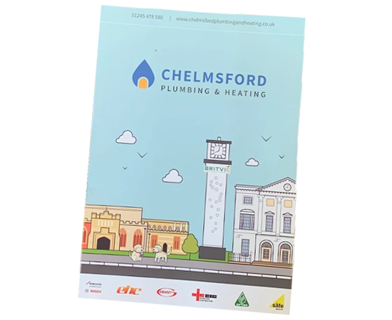 Chelmsford Plumbing and Heating A4 folder