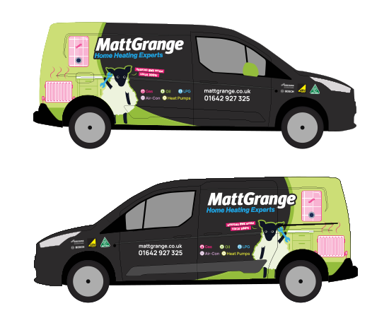 Bespoke van illustrations WigWag
