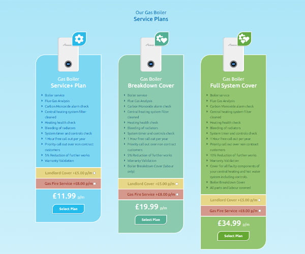My Heatpro Service Plans