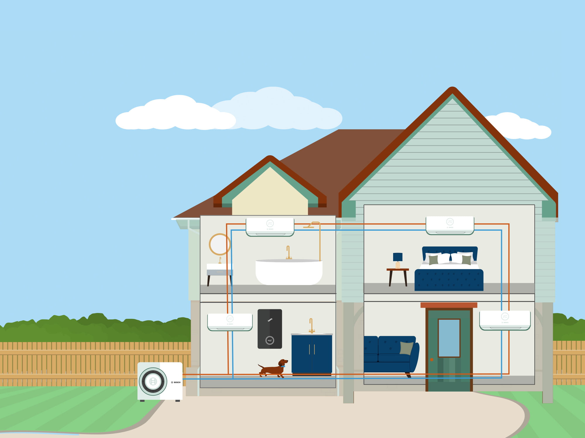 Air To Heat Pump Diagram
