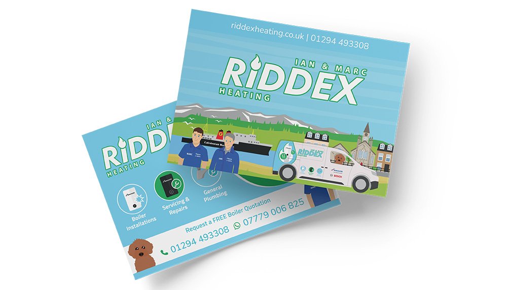 WigWag post card design experts Nottingham Riddex
