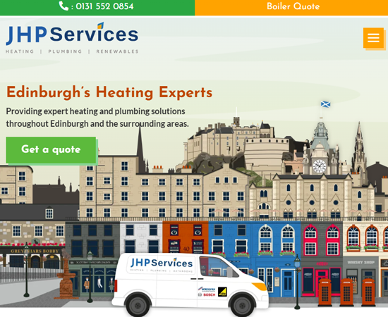 JHP Services bespoke website