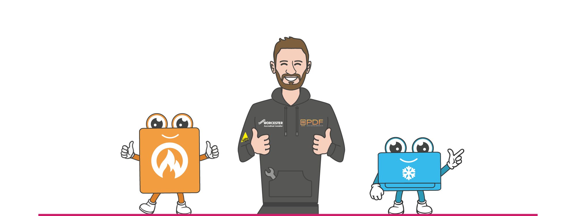 Bespoke character illustrations WigWag
