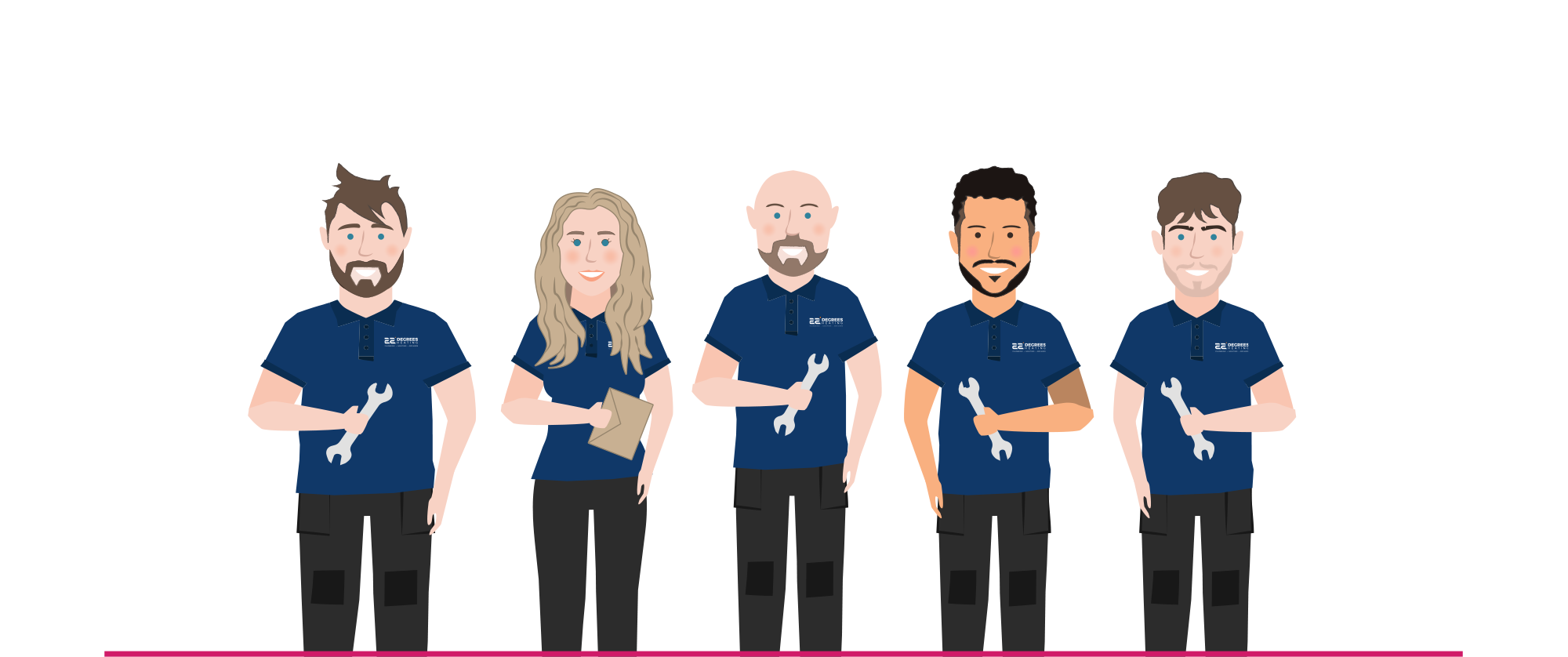 Bespoke character illustrations WigWag