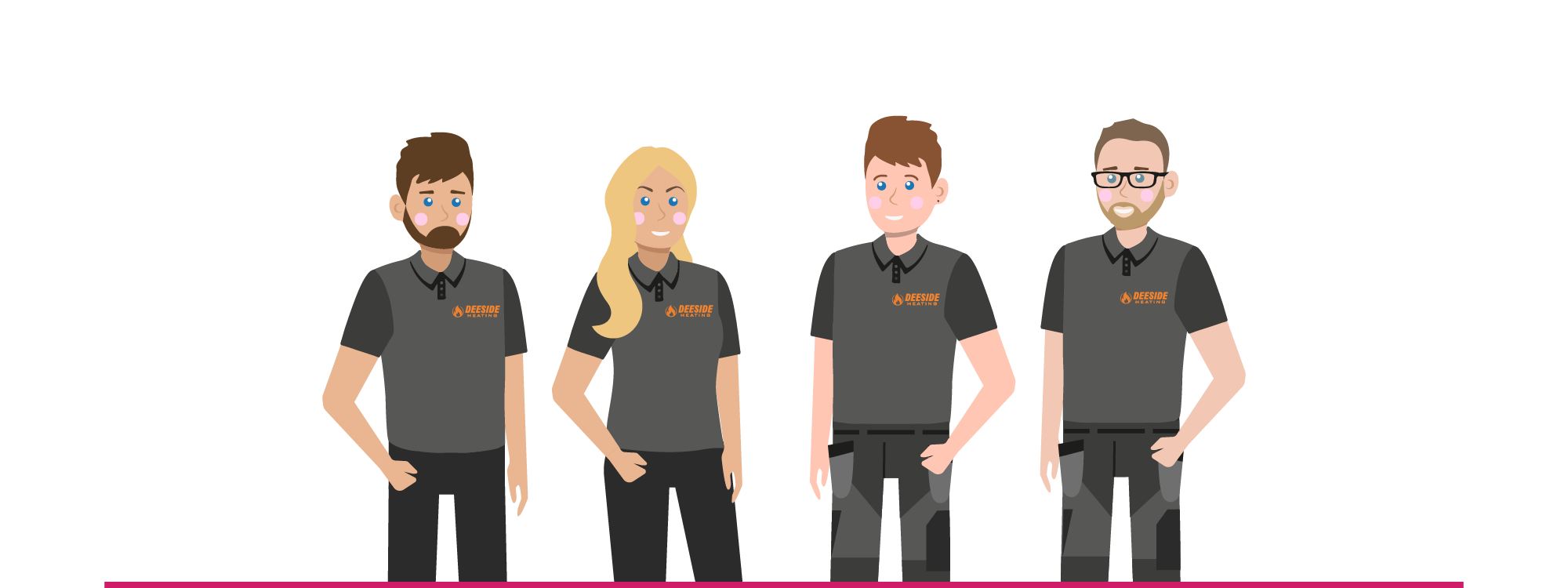 Bespoke character illustrations WigWag