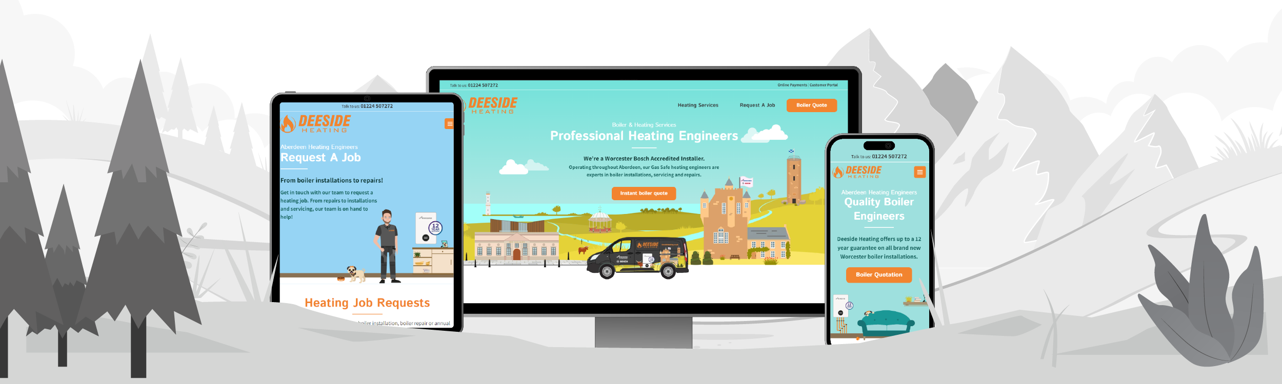 WigWag specialist website design Deeside Heating
