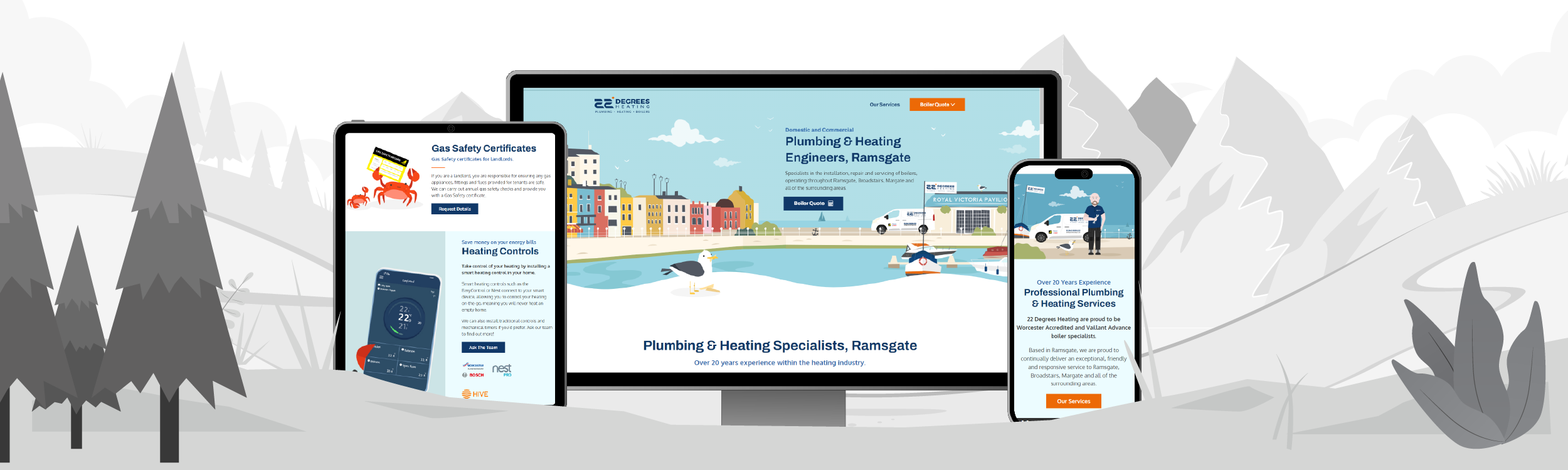 WigWag expert website design 22 Degrees Heating