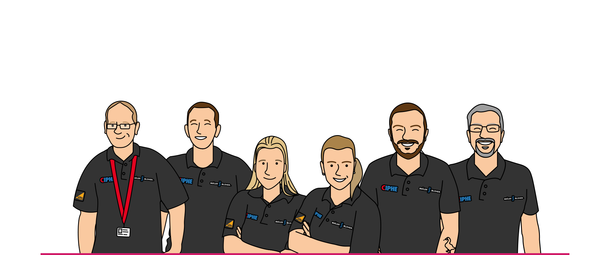 Bespoke character illustrations WigWag
