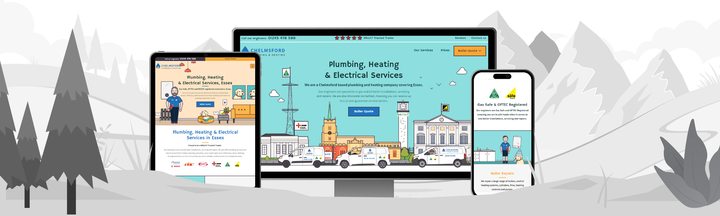 WigWag specialist website design Chelmsford Plumbing & Heating