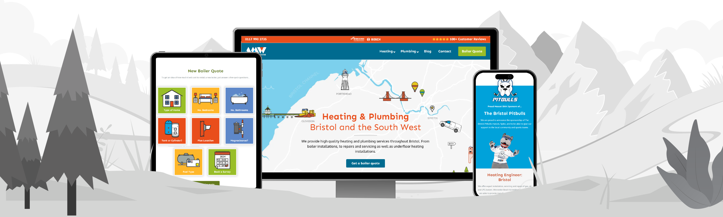 WigWag specialist website design AMW Plumbing & Heating