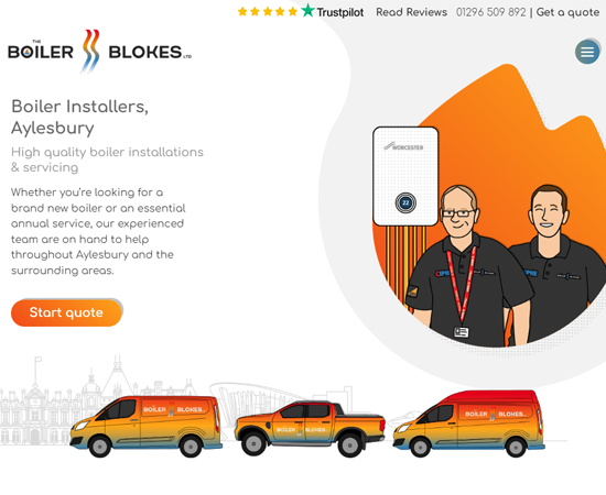 WigWag bespoke new website design The Boiler Blokes