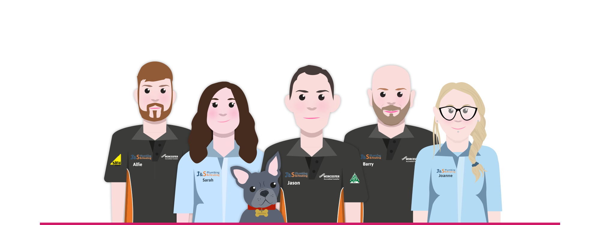 Bespoke character illustrations WigWag