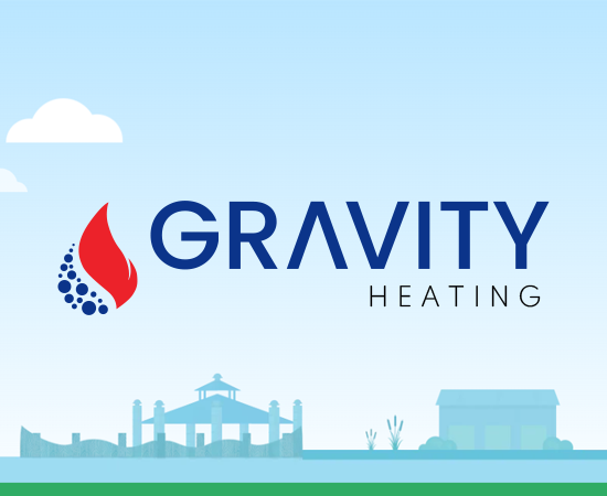 Bespoke logo design Gravity Heating WigWag