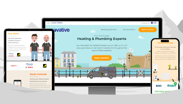 WigWag specialist website design Innovative Gas