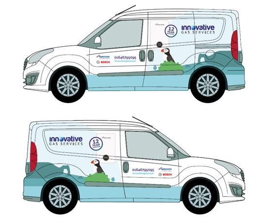 Professional van designs heating engineers WigWag