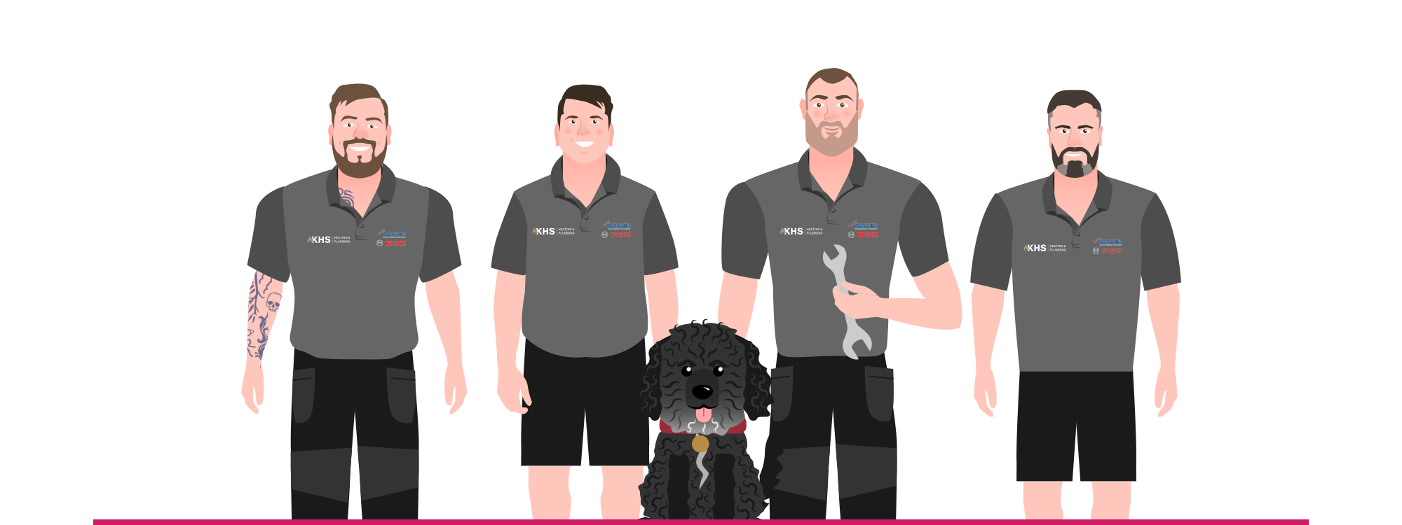 Bespoke character illustrations WigWag