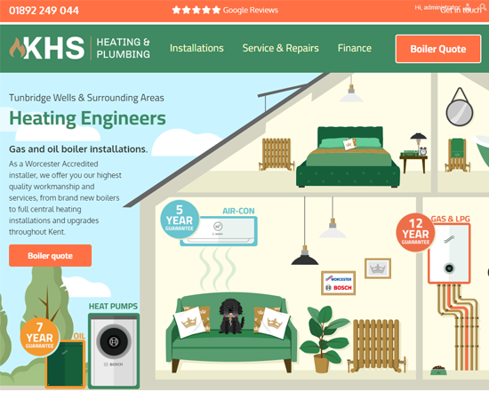Bespoke website design WigWag