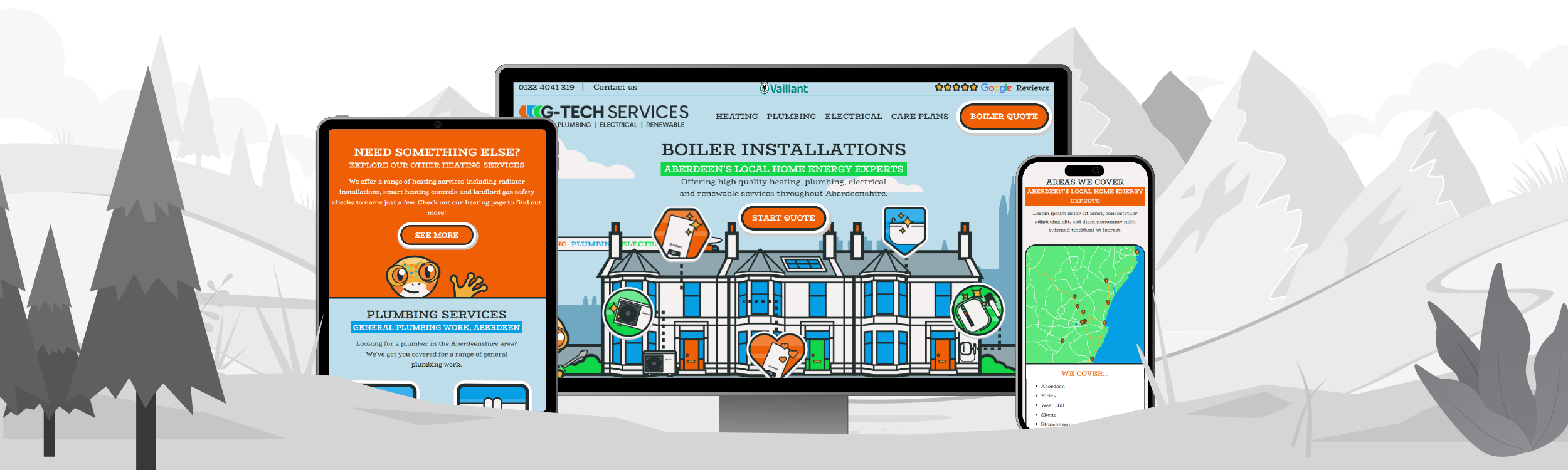 G-Tech Services screens desktop
