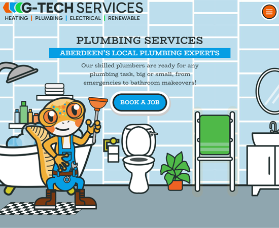 Plumbing services webpage