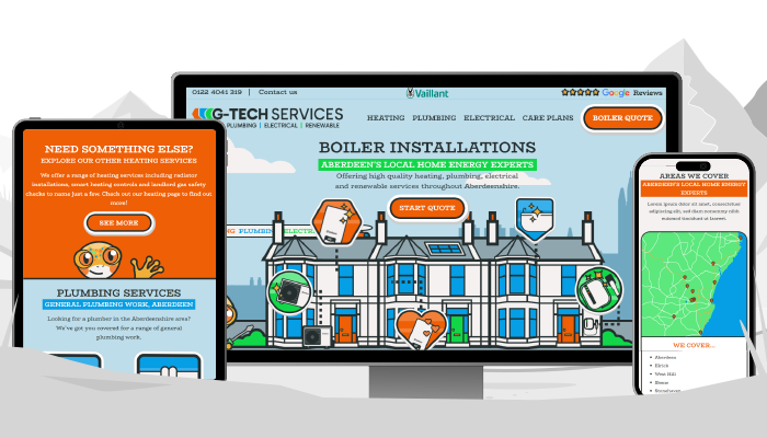 G-Tech Services screens mobile
