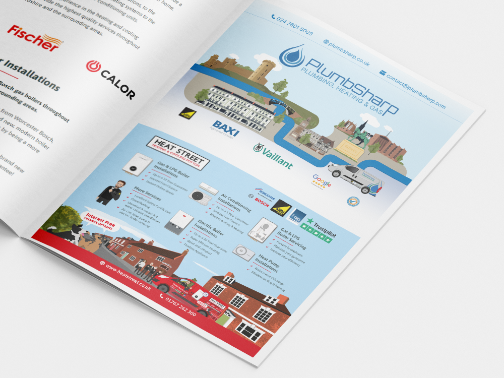 Bespoke A5 magazine adverts WigWag