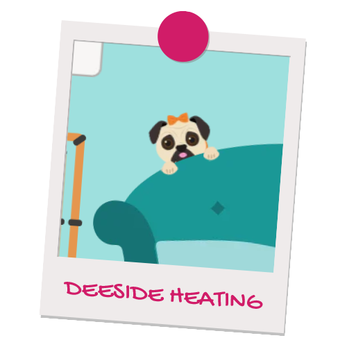 Deeside heating pet illustration