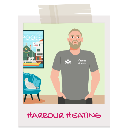 Harbour heating team illustration
