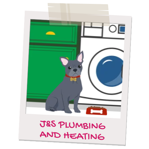 J&S plumbing and heating pet illustration