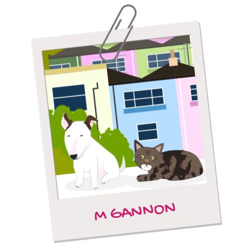M Gannon pet illustration
