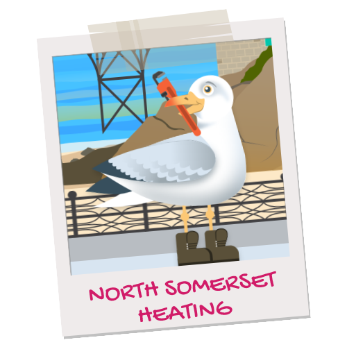 North Somerset heating mascot illustration