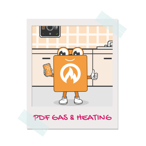 PDF Gas and Heating mascot illustration