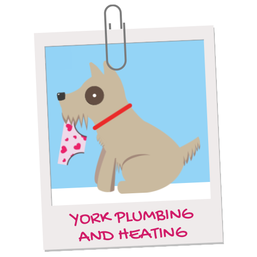 York plumbing and heating pet illustration