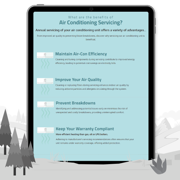 Air conditioning servicing promotion