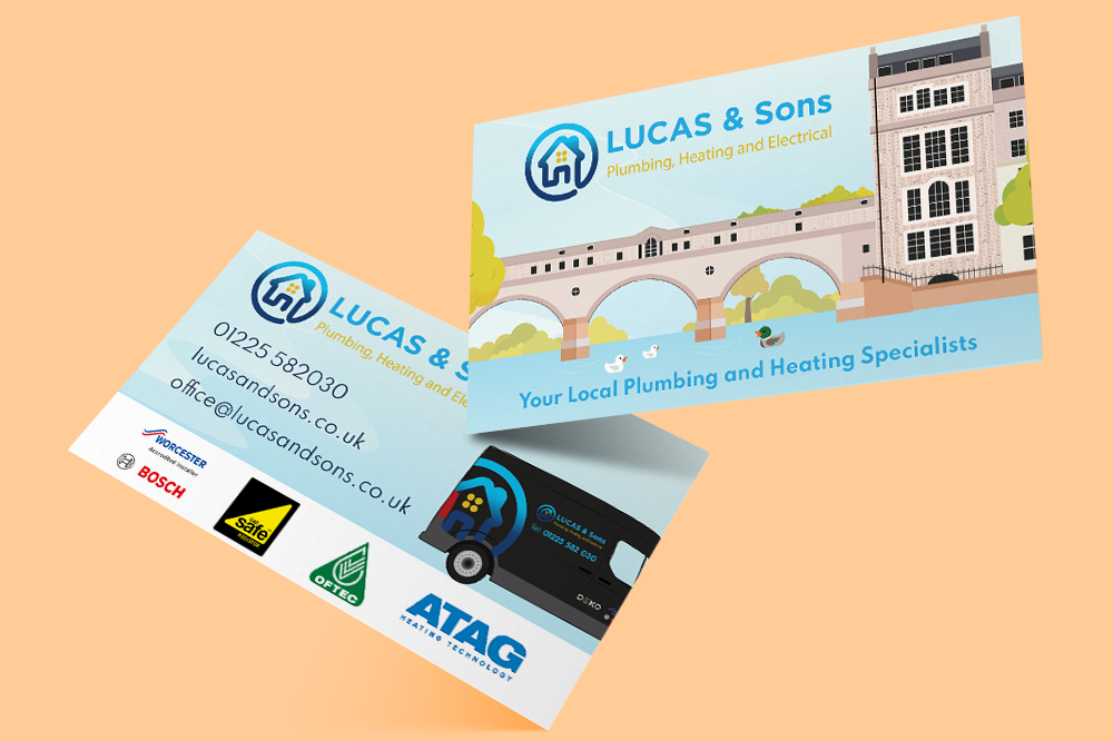 Lucas and Sons business cards WigWag