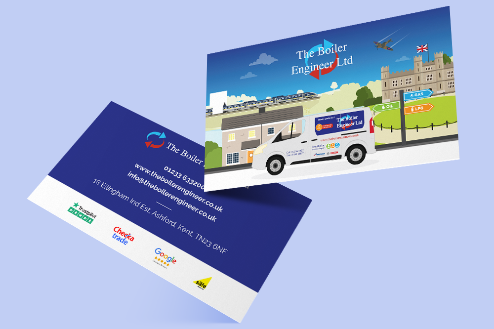 The Boiler Engineer business cards WigWag