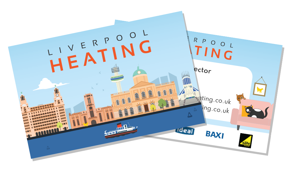 Liverpool heating business cards