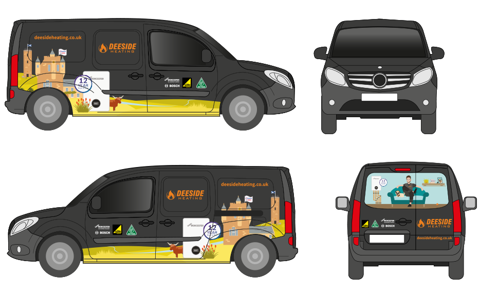 Deeside van design illustration