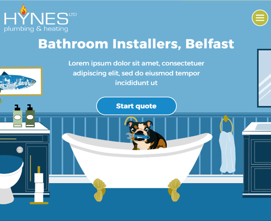 Bathroom services webpage