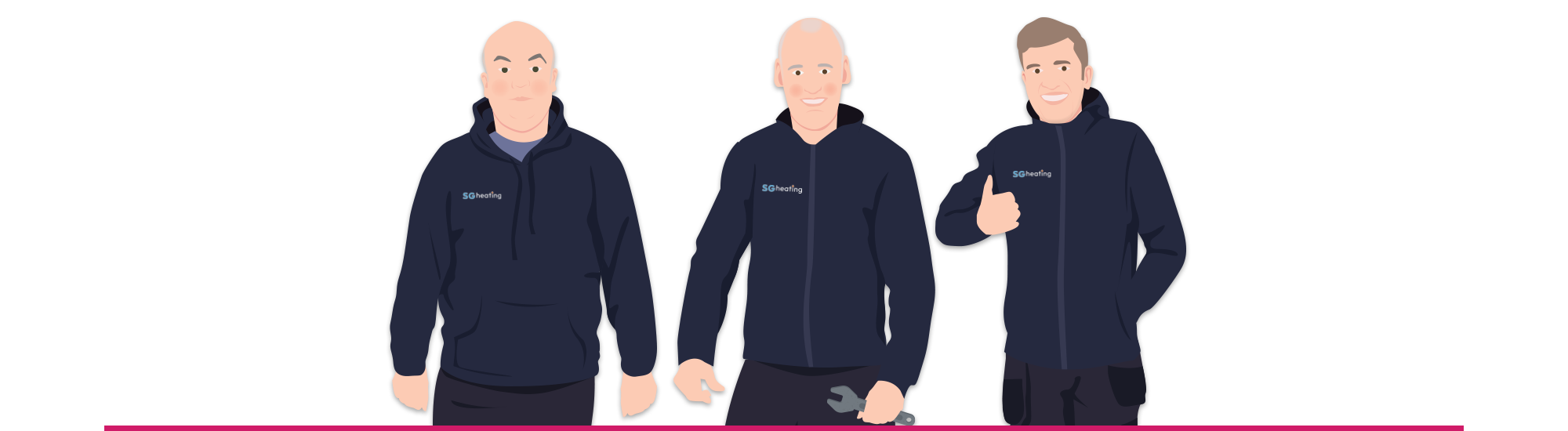 Bespoke character design SG Heating
