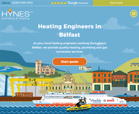 Hynes Plumbing & Heating new website