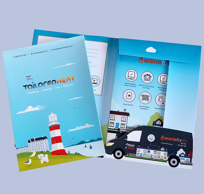 Bespoke folders for trades