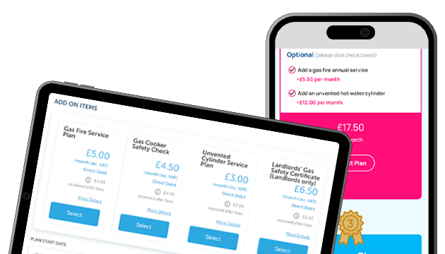 Boiler service plans addons and extras