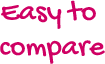 Easy to compare plans