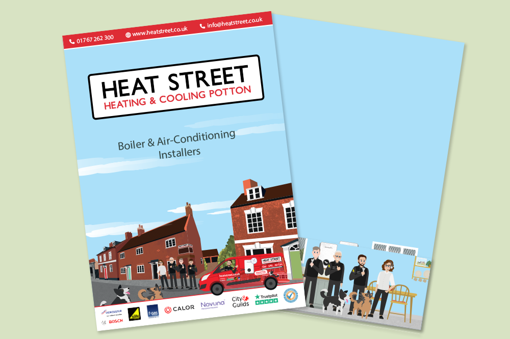 Heat street bespoke a4 folder